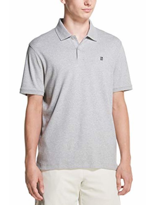 DKNY Men's Solid Short Sleeve Supima Cotton Polo Shirt