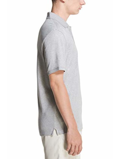 DKNY Men's Solid Short Sleeve Supima Cotton Polo Shirt