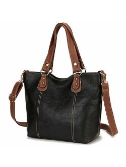 Purses and Handbags,RAVUO Designer Handbag for Women PU Leather Tote Bag Top-handle Ladies Hobo Handbags 2pcs Set
