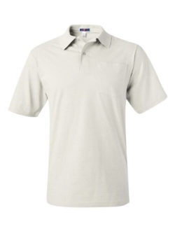 JERZEES -SpotShield 5.6-Ounce Jersey Knit Sport Shirt with Pocket. 436MP