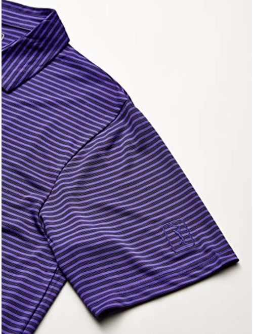 PGA TOUR Men's Short Sleeve Feeder Stripe Polo Shirt