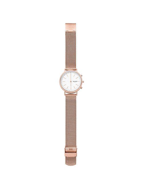 Fossil Women's Hald Hybrid Smartwatch Quartz Watch with Stainless-Steel Strap, Rose Gold, 16 (Model: SKT1411)