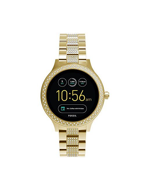 Fossil Q Women's Gen 3 Venture Stainless Steel Smartwatch, Color: Gold-Tone (Model: FTW6001)