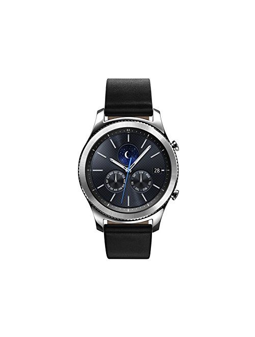 Samsung Watch - Gear S3 Classic LTE - Silver Black Leather Band - AT&T
