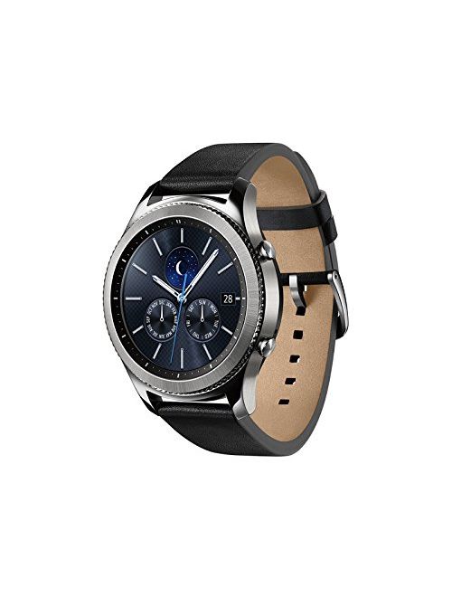 Samsung Watch - Gear S3 Classic LTE - Silver Black Leather Band - AT&T