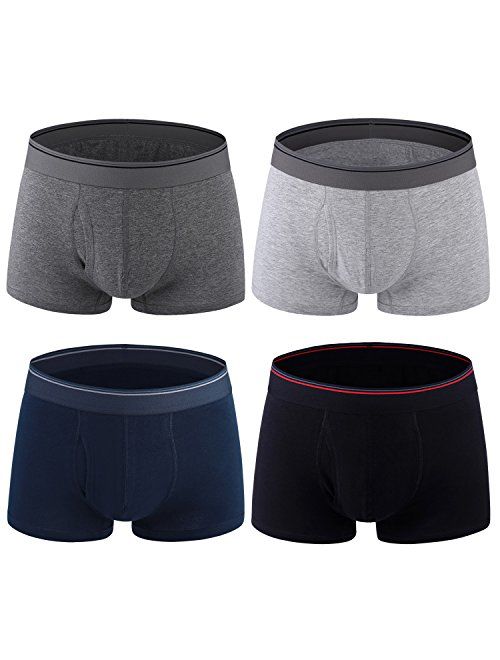 M MOACC Men's Low Rise Trunks Soft Cotton Underwear Pack