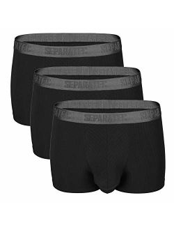 Men's 3 Pack Classic Drop Needle Soft Modal Fabric Trunks Underwear