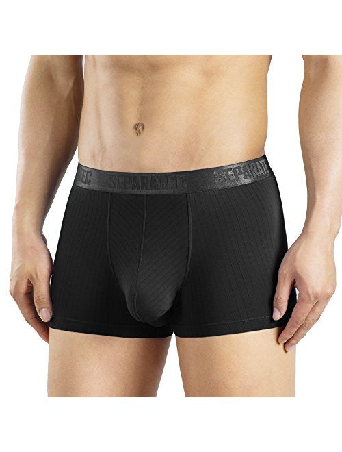 Separatec Men's 3 Pack Classic Drop Needle Soft Modal Fabric Trunks Underwear