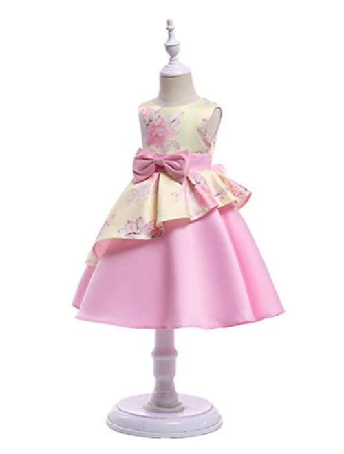 AIMJCHLD 2-9T Girls Flower Dress Kids Formal Special Occasion Party Dresses