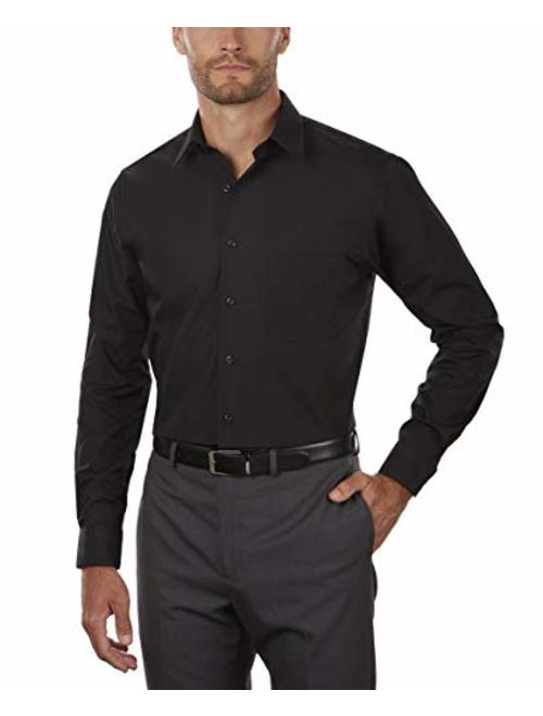 Van Heusen Men's Tall Fit Poplin Long Sleeve Dress Shirts (Big and Tall)