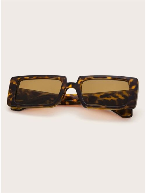 Shein Tortoiseshell Frame Sunglasses With Case