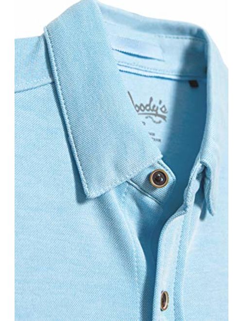 Men's Comfort Modal Camp Shirt - Full Button-Front Closure Short Sleeve