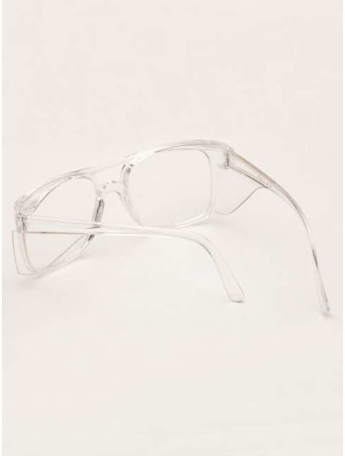 Shein Clear Flat Top Acrylic Protective Goggle Glasses