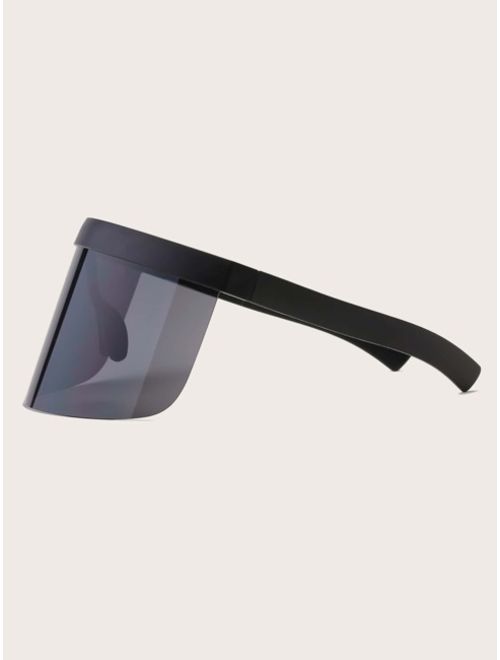 Shein Flat Top Shield Visor Sunglasses