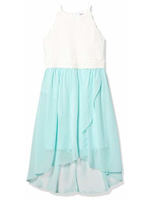 Speechless Girls' Scalloped Bodice High-Low Party Dress