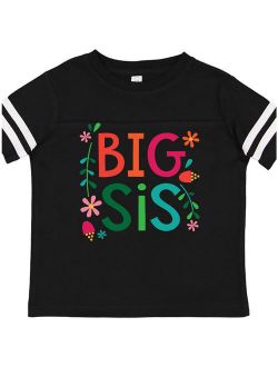 Big Sis Girls Cute Sister Announcement Gift Toddler T-Shirt