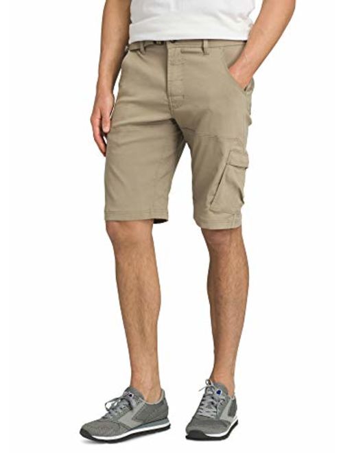 prAna - Men's Stretch Zion Lightweight, Water-Repellent Shorts for Hiking and Everyday Wear, 10" Inseam, Dark Khaki, 34