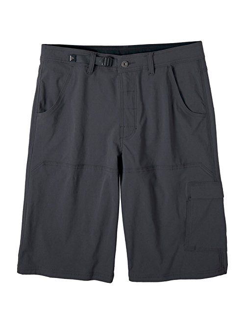 prAna - Men's Stretch Zion Lightweight, Water-Repellent Shorts for Hiking and Everyday Wear, 12" Inseam, Charcoal, 36