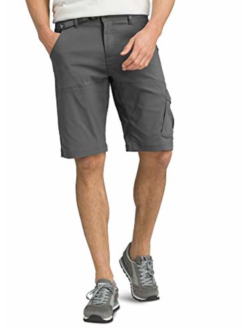 prAna - Men's Stretch Zion Lightweight, Water-Repellent Shorts for Hiking and Everyday Wear, 10" Inseam, Charcoal, 34