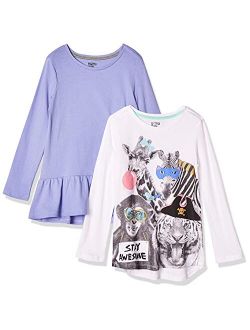 Amazon Brand - Spotted Zebra Girls Long-Sleeve Tunic T-Shirts