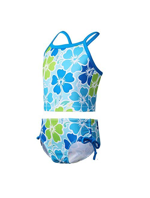 YiZYiF Kids Girls Tankini Bikini 2 Pieces Swimwear Swimming Bathing Suit