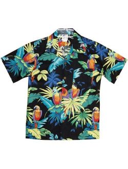 RJC Boy's Tropical Parrot Hawaiian Shirt