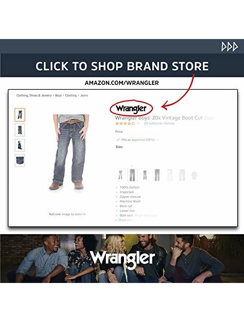 Wrangler Boys' Original Cowboy Cut George Strait Jeans