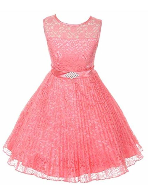 iGirlDress Little Girls Lace Special Occasion Dress Sizes 2-20