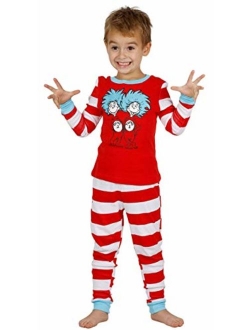Boys Dr. Seuss Thing 1 & Thing 2" Double Trouble Cotton Pajamas