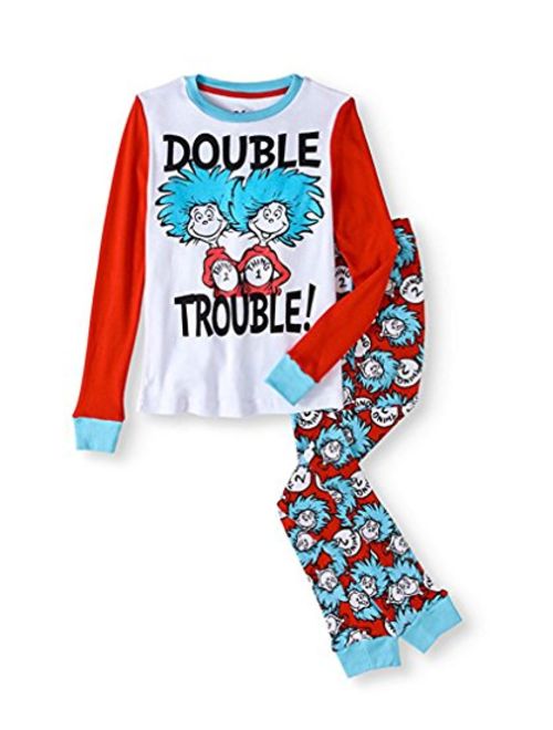 Boys Dr. Seuss Thing 1 & Thing 2" Double Trouble Cotton Pajamas