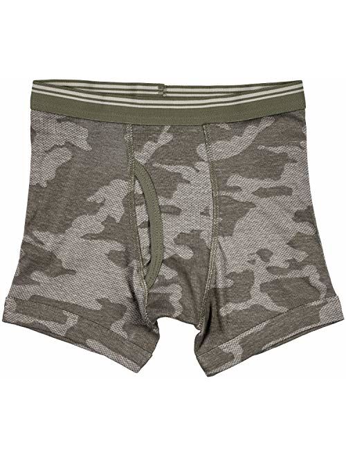 Trimfit Boys 100% Cotton Tagless Boxer Briefs Underwear 5-Pack