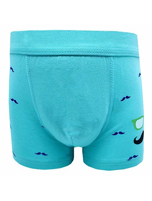 Cczmfeas Boys Kids Soft Cotton Fashion Boxer Briefs Underwear 5 Pack