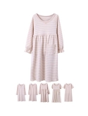 ABALACOCO Girls Kids Cotton Nightgown Sleepwear Dress Soft Home Dress Summer Autumn Short Long Sleeve Soft Wear 4-12T
