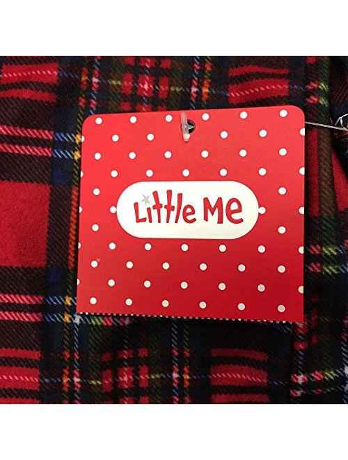 Little Me Gown Girls' Christmas Pajamas - Red Plaid Nightgown