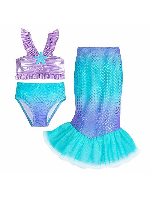Disney Ariel Deluxe Swimsuit Set for Girls