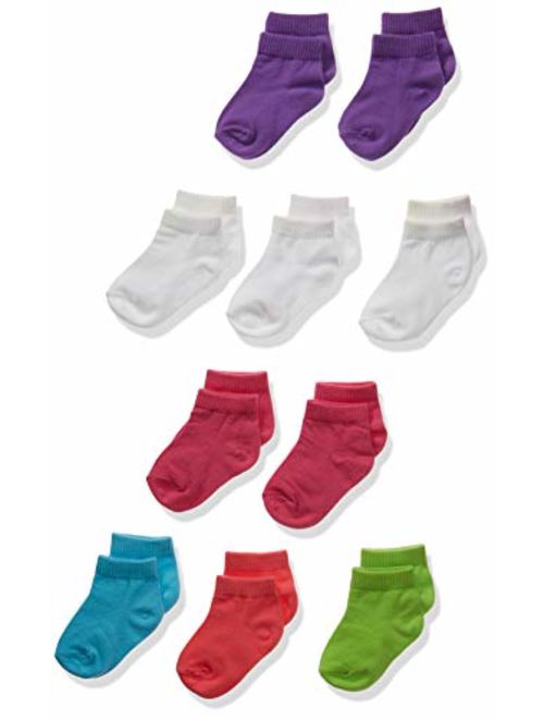 Hanes Girls' Toddler Ankle Socks 10-Pack