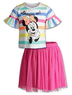 Minnie Mouse Little Girls' Fashion T-Shirt & Tulle Skirt Set