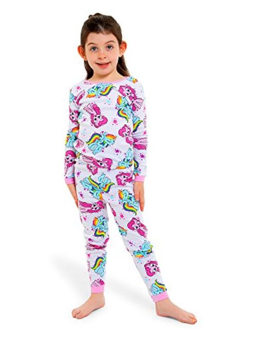 My Little Pony Girls' 4-Piece Cotton Pajama Set