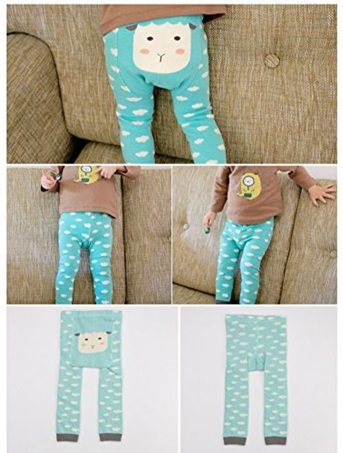 CHUNG Baby Toddler Boys Girls Cotton Footless Ankle Length Tights 6M-3Y
