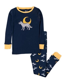 Kids Pajamas Boys & Girls Solid Colors 2 Piece Pajama Set 100% Cotton (Size 2-14 Years)
