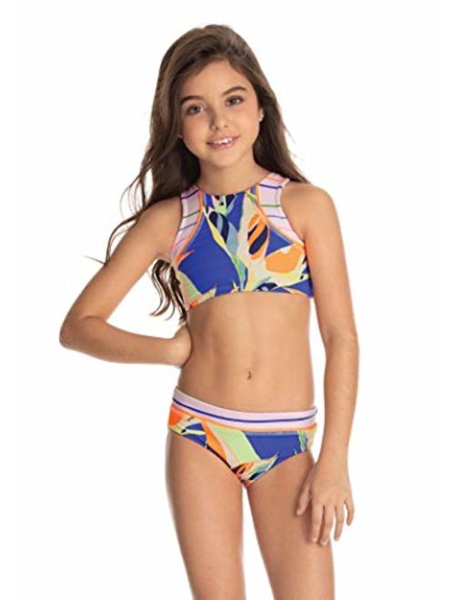 Maaji Girls Off The Shoulder Ruffle Bikini Swimsuit Set