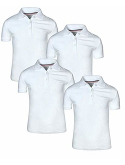 Girl's Uniform Polo Short Sleeve Interlock (4 Pack)