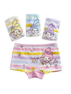 2-8 Year Girls Character Boyshorts Underwear Dress Shorts Multipack
