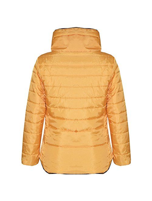Girls Jacket Kids Padded Puffer Bubble Faux Fur Collar Warm Thick Coats 5-13 Yrs
