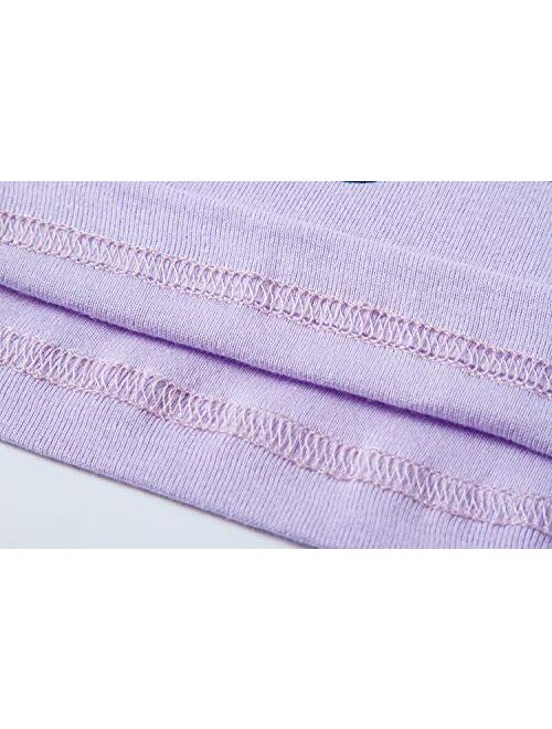 Little Girls Pajamas 100% Cotton Long Sleeve Pjs Toddler Clothes Kids Sleepwear Shirts