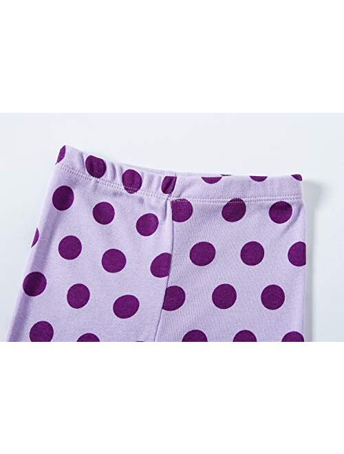 Little Girls Pajamas 100% Cotton Long Sleeve Pjs Toddler Clothes Kids Sleepwear Shirts