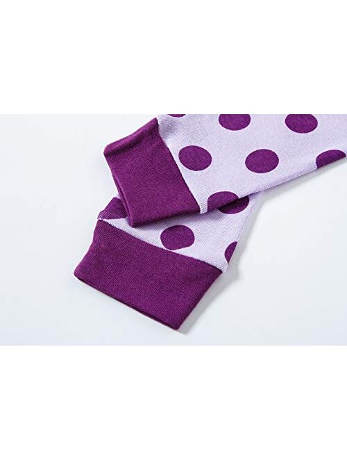 Little Girls Pajamas 100% Cotton Long Sleeve Pjs Toddler Clothes Kids Sleepwear Shirts