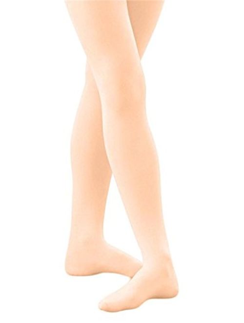 Monvecle Girls' Opaque Microfiber Dance Stockings Soft School Uniform Footed Tights (Toddler/Little Kid/Big Kid)
