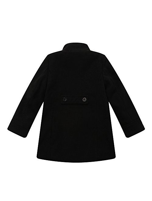 Richie House Girls' Double-Breasted Jacket with Little Stand Collar Size 2-12 Rh0644