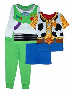 Boys' Toy Story 4-Piece Cotton Pajama Set
